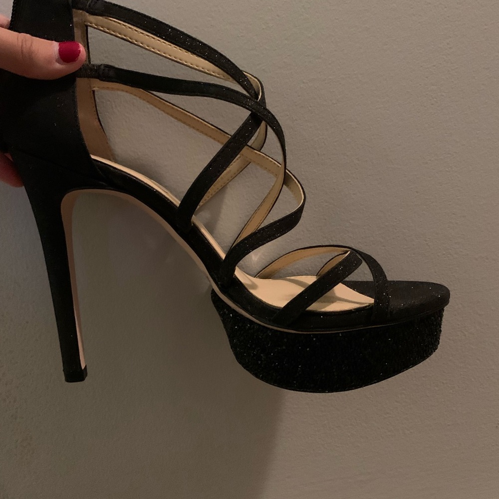 Black Shimmer Jessica Simpson Heels